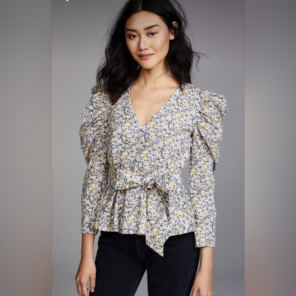 La Vie Rebecca Taylor Pansies Top S